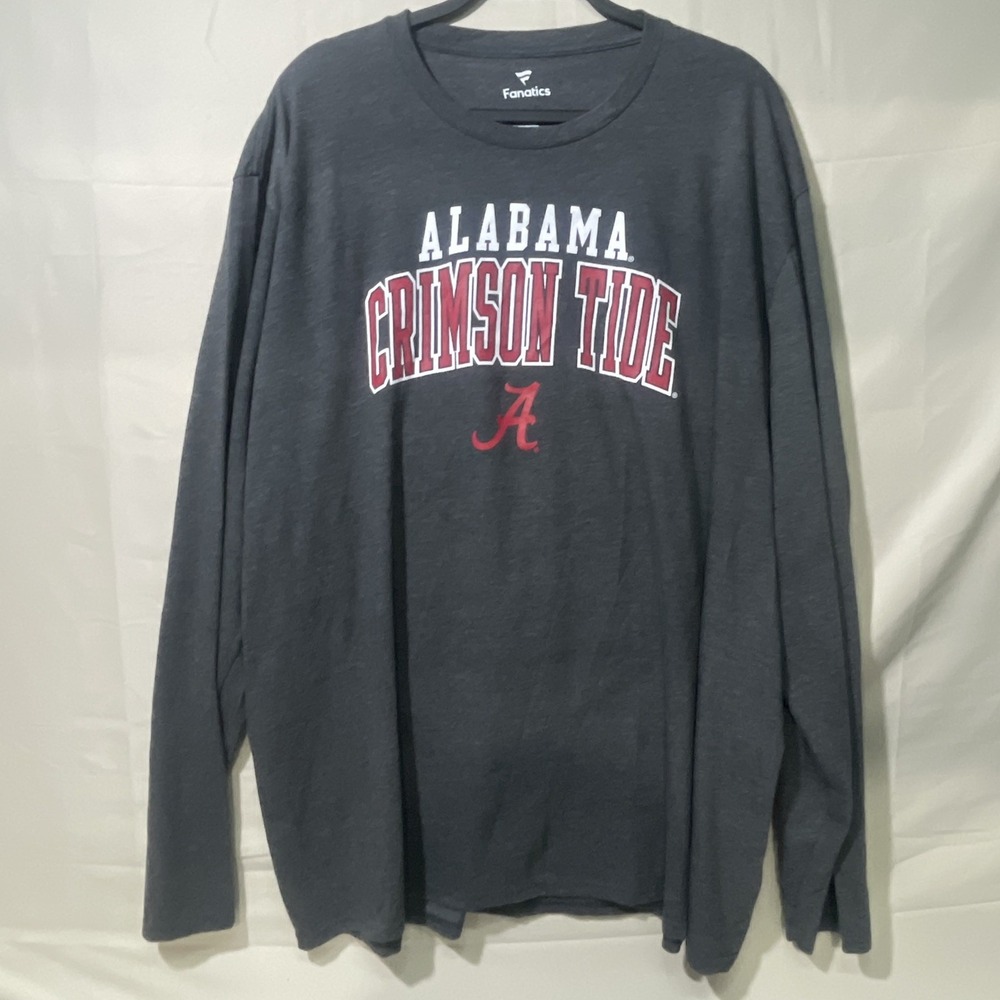 Fanatics - Alabama Crimson Tide Long Sleeve Black Mens Size 3x Gameday Fan Gear